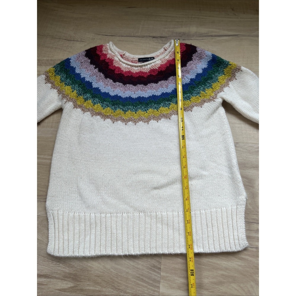 American Eagle Sweater Womens Small Multicolor Ahh-Mazingly Soft Wool Blend - Picture 5 of 7